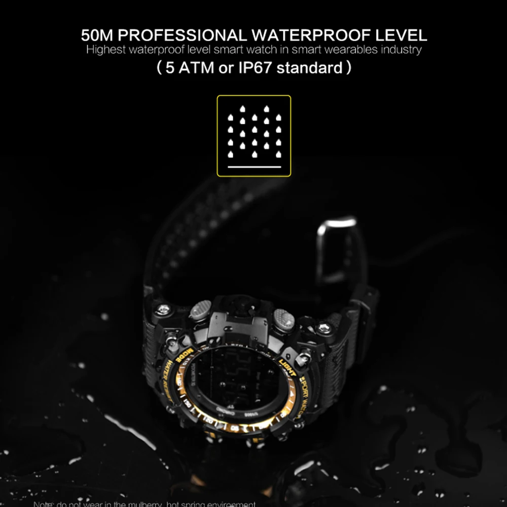 Смарт часы TimeOwner EX16 цифровые фитнес водонепроницаемые шагомер счетчик калорий