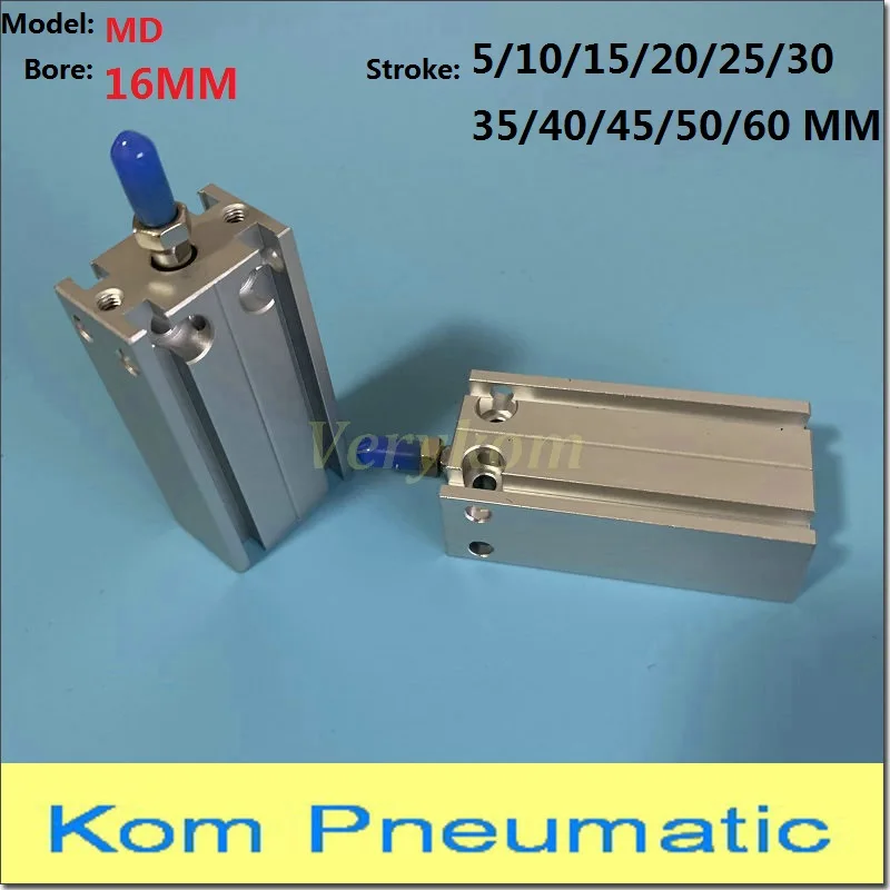 Пневматический цилиндр MD16 * 5/10/15/20/25/30/35X40 S двойного действия MD16X20S MD16X25S MD16X30S Airtac