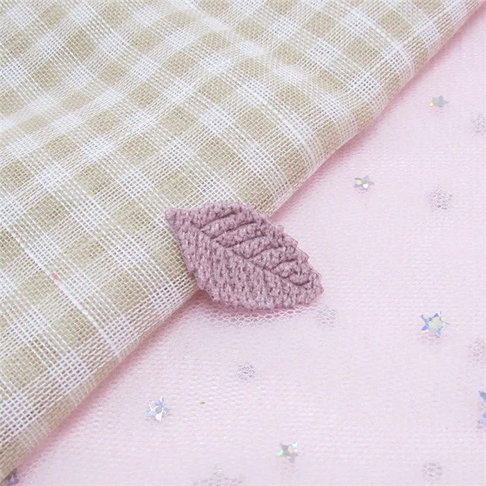 light pink 80 шт./лот, 2,8*1,6 см, вязанный крючком лист, мягкие Аппликации, аксессуары, искусственные пластыри, сделай сам, рукоделие, заколки для волос, украшение - Цвет: light pink