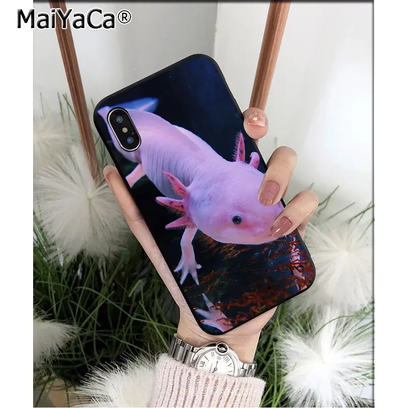 MaiYaCa милый животный Axolotl клиент высокого качества чехол для телефона Apple iPhone 8 7 6 6S Plus X XS MAX 5 5S SE XR чехол
