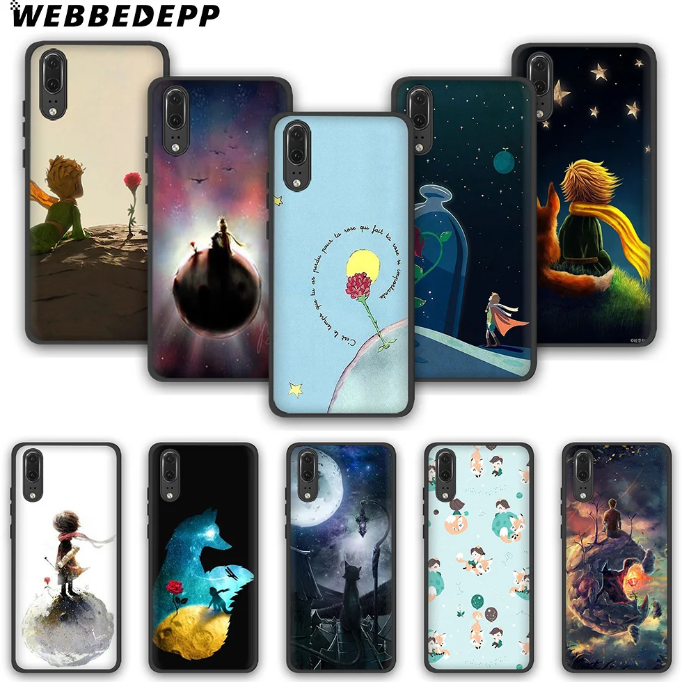 WEBBEDEPP Маленький принц Роза лиса ТПУ чехол для телефона Huawei P10 P20 P30 Lite Pro Y6 Y7 prime 2018 Y9