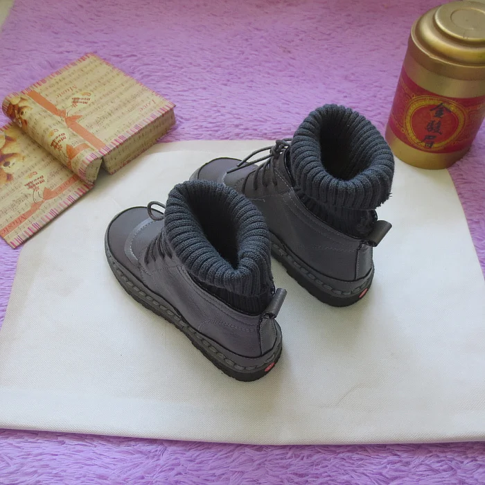 Careaymade/, новые ботинки из pu искусственной кожи в стиле Mori girl полусапожки ручной работы повседневные женские Ботинки martin на плоской подошве 4 цвета