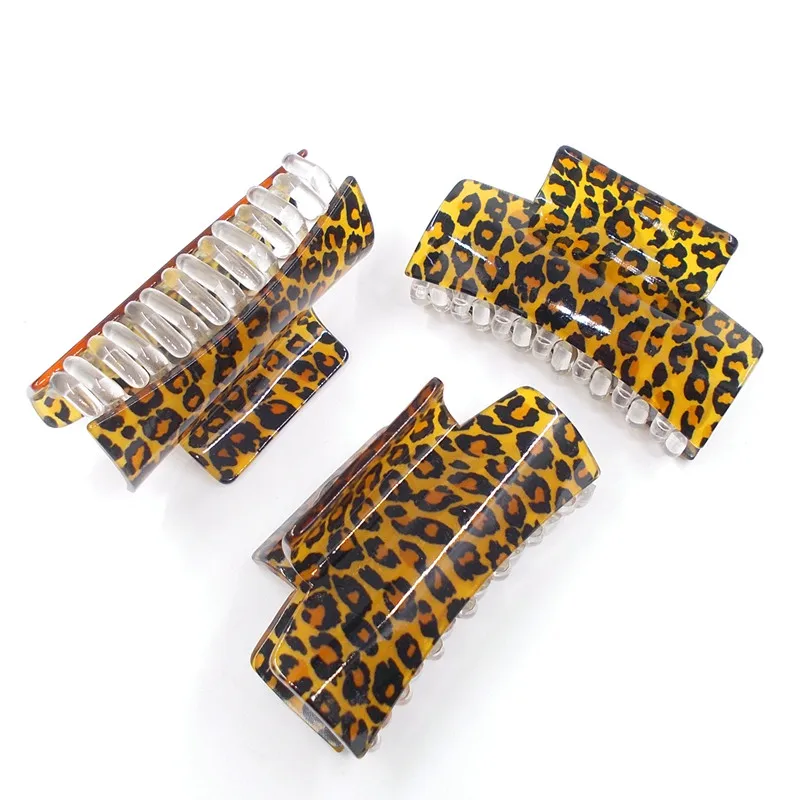 Повязка на голову 8 см большой коготь Блестящий акриловый зажим для волос заколка