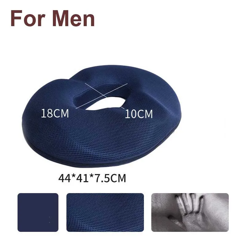 men net blue Подушка для сидения, нескользящая Ортопедическая подушка с эффектом памяти, копчик, подушка для задней кости, Подушечка Для Снятия Боли, для офисного кресла, автомобильное сиденье, боль в спине - Цвет: men net blue