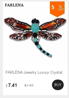 FARLENA ювелирные изделия горячая Распродажа Красочные Хрустальные Стразы булавки, брошка, бабочка модные броши для женщин