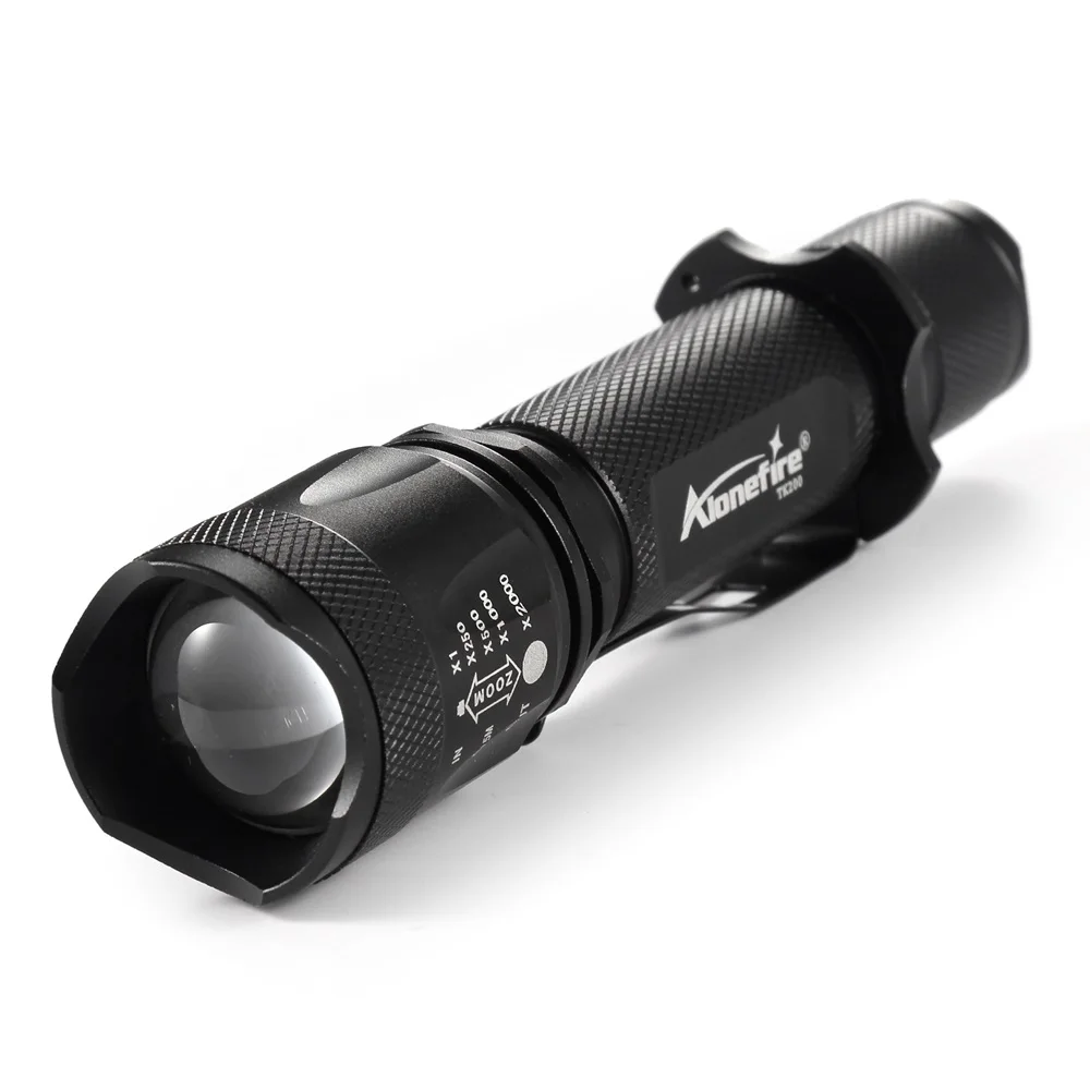 AloneFire TK200 мощный светодиодный светильник-вспышка xml L2 с подзарядкой от usb, тактический фонарь, светильник-вспышка для альпинизма