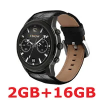 Finow Black Finow X5 Lem5 gps Смарт-часы для мужчин и женщин спортивные Смарт-часы фитнес-трекер 3g Bluetooth IP67 водонепроницаемые часы для Android/iOS - Цвет: Finow Black