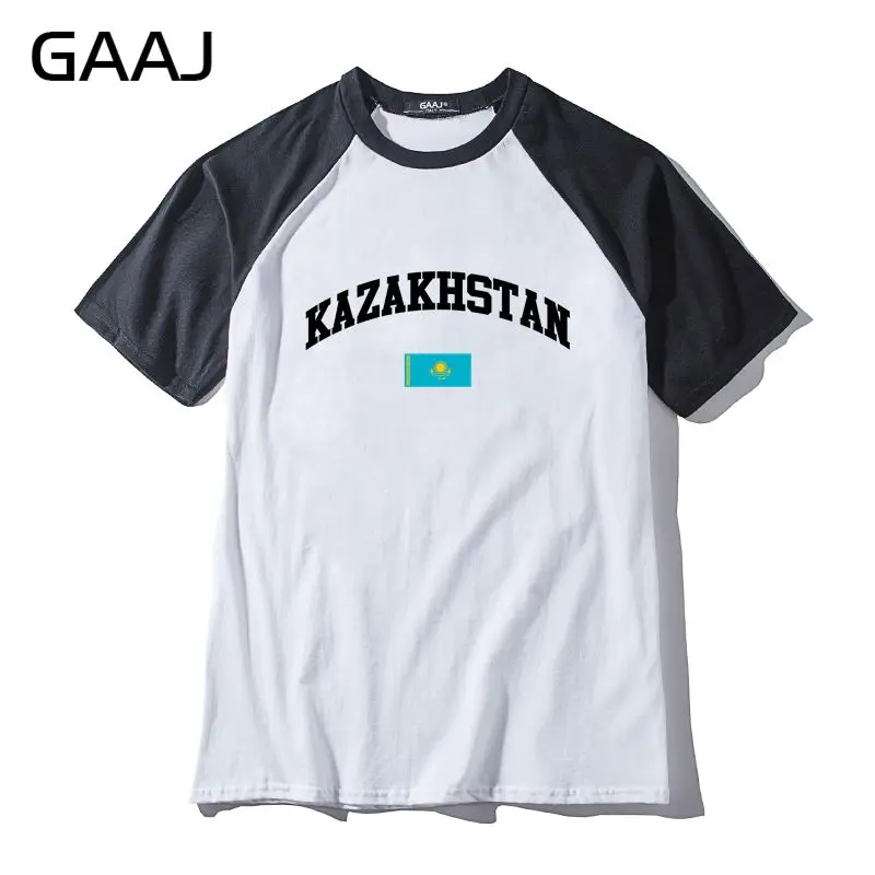 Футболка GAAJ унисекс с флагом Kazakhstan мужская и женская футболка забавная Новая