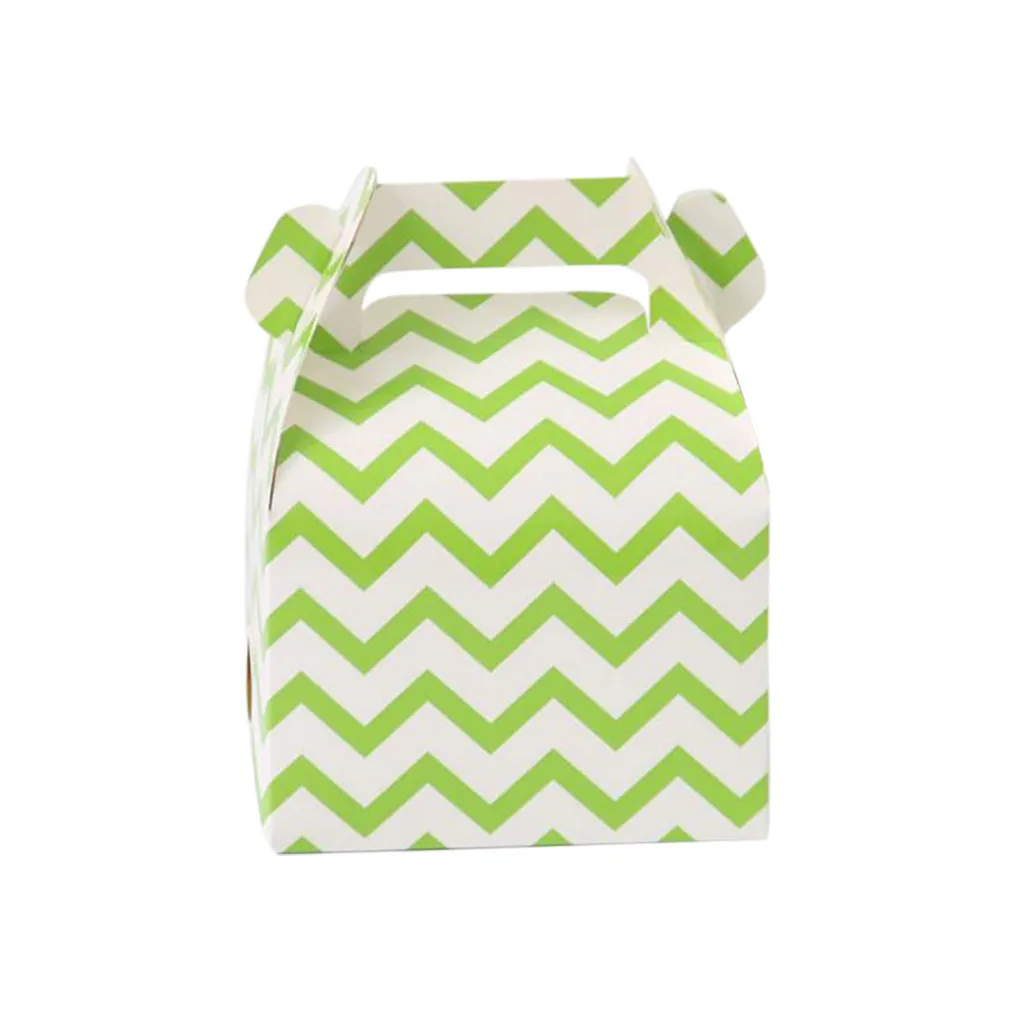 50pcs Portable Packing Box Creative Wave Pattern Hand Carry Candy For party wedding Christmas Gift Drop shipping | Дом и сад