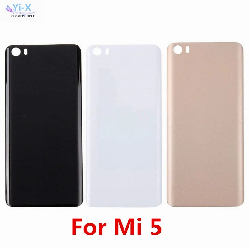 

Новая задняя крышка для Xiaomi Mi5 корпус Батарейная дверь для Xiaomi Mi 5 батарея задняя крышка 3D стекло 5,15 дюймов с логотипом