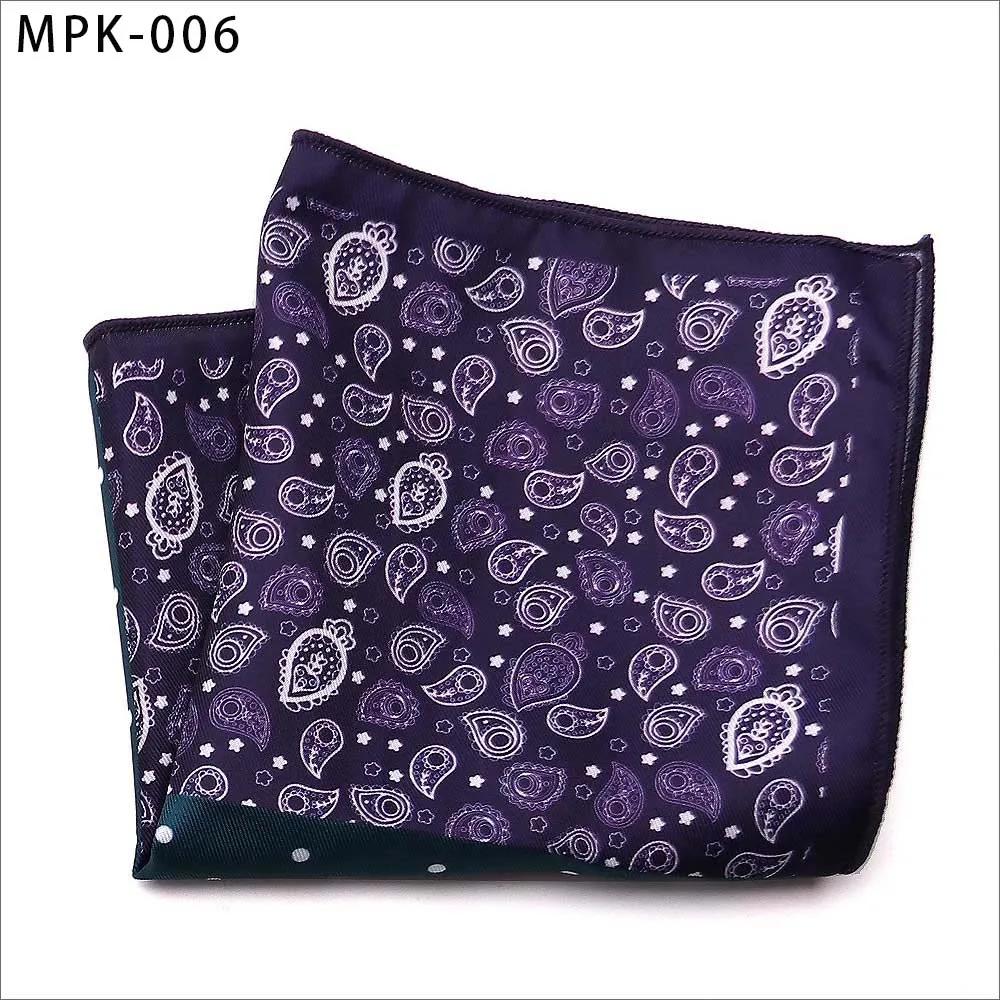 Новинка, модный мужской платок, карманный, квадратный, популярный, 25X25 см, большой, мужской, с узором пейсли, в горошек, нагрудные Платки для свадьбы, мужской костюм - Цвет: MPK-6