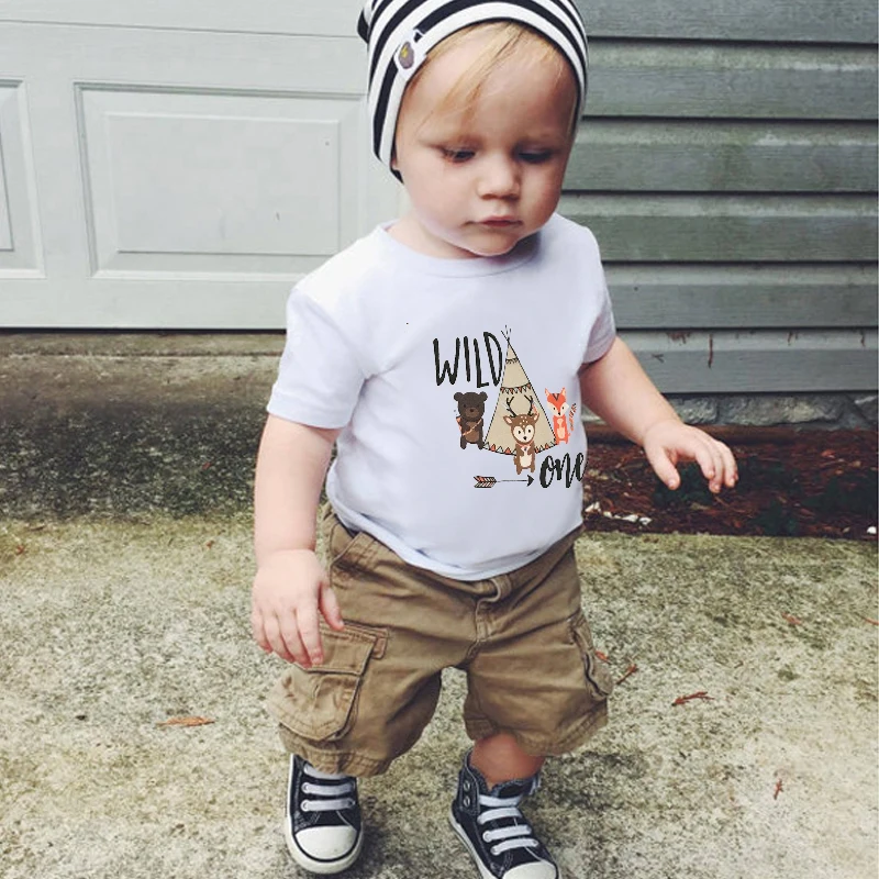 

DERMSPE New Fashion Kids Girls Boys Cute Soft Cartoon Cotton Short Sleeve Letter Print Clothes Children Tops Kids Baby T-shirt