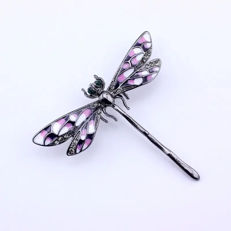 Женская брошь в виде стрекозы с ручной росписью|Броши| |