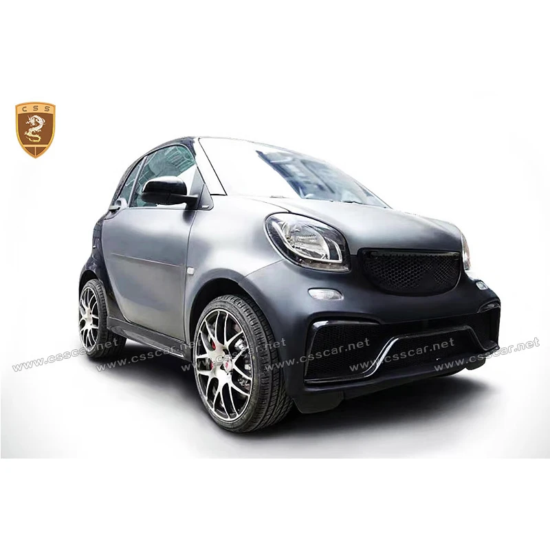 FRP CF стекловолокно наборы для тела Подходит для- Smart Fortwo C453 A стиль обвес бампер боковые юбки крыша спойлер крыло
