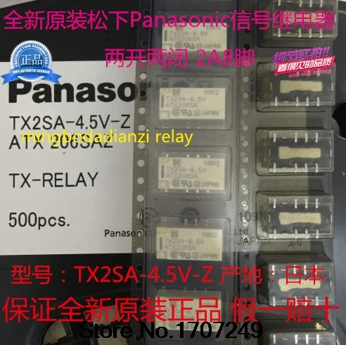 

Бесплатная доставка 100% новое оригинальное реле 10 шт./лот TX2SA-4.5V-Z ATX206SA TX2SA-4.5V 2A sop-8