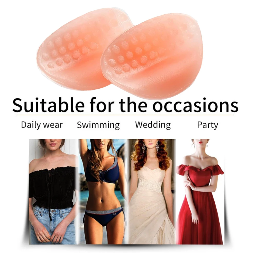 Купальник бикини специальный массажный силиконовый нагрудный вкладыш собранный