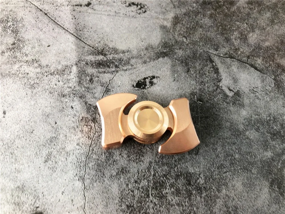 Красный латунный металлический Спиннер для пальца с бантом гироскоп в любое