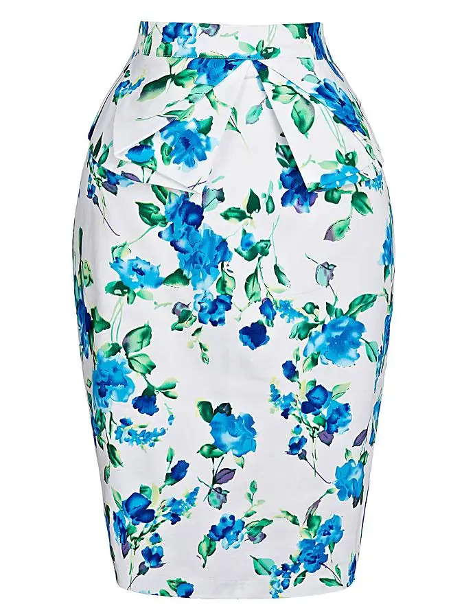 Belle Poque, летние юбки, женские, s, карандаш, jupe courte, женские короткие, хлопок, сексуальные, облегающие, для женщин, 50 s, Ретро стиль, цветочный принт, офисная юбка - Цвет: short skirt 5