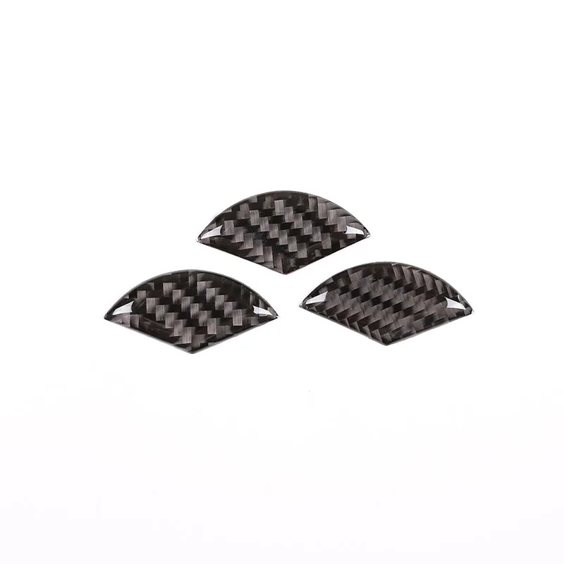Carbon Fiber Наклейки на руль из настоящего углеродного волокна для Mercedes Benz C Class W205 для Mercedes-benz GLC-Class X253- аксессуары - Название цвета: Carbon Fiber
