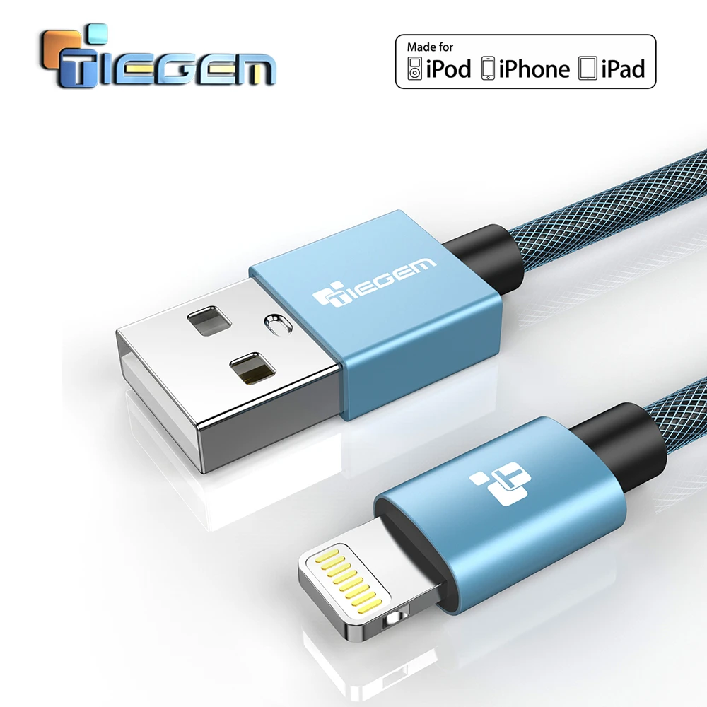 USB кабель зарядный TIEGEM для iPhone 6 7 8 MFi lightning 2 5 А iOS 11|cable for|charger cableusb charger cable |