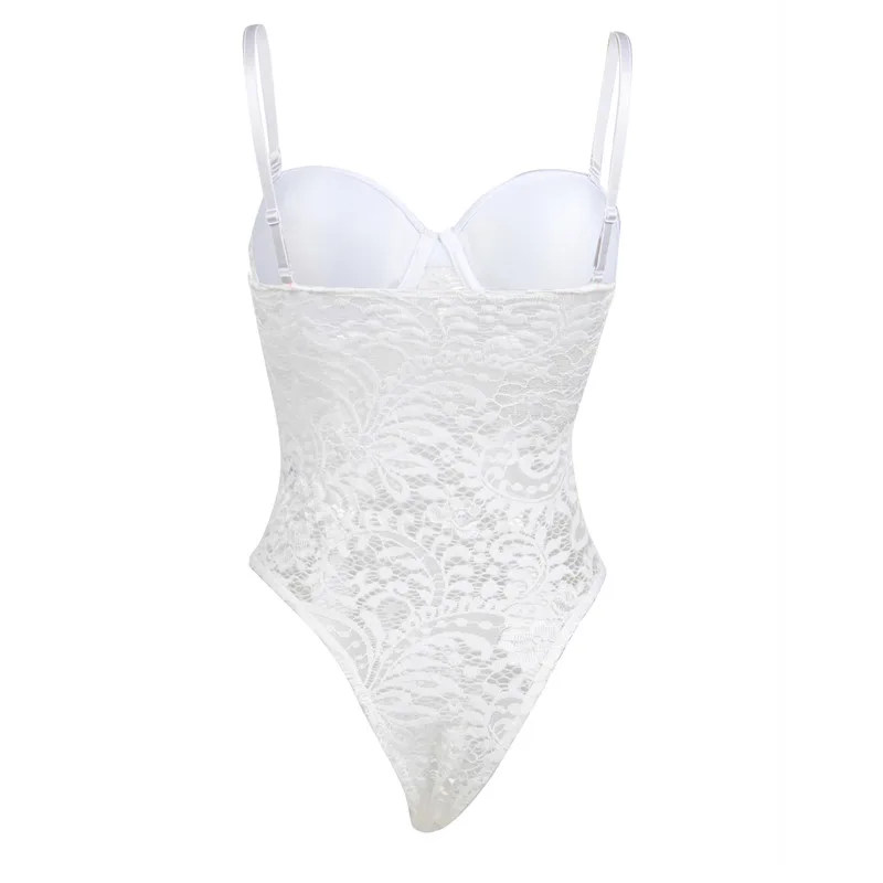 Comeondear пуш-ап чашка кружевной Цветочный комбинезон Pagliaccetti Donna боди Dentelle размера плюс женские Комбинезоны Шорты