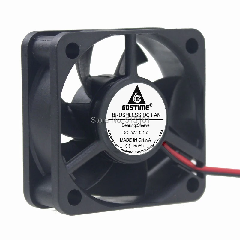10 шт./лот Gdstime 5 см 50x50x20 мм DC 24V 50 2Pin Мини кулер радиатор двигатель Вентилятор