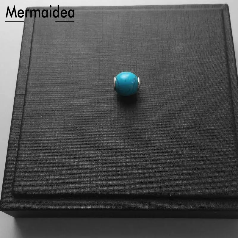 DIY Beads Howlite Charm Bead Fashion silver plated Jewelry Trendy Gift For Women Men Boy Girl Fit Bracelets Necklace Choker New | Украшения