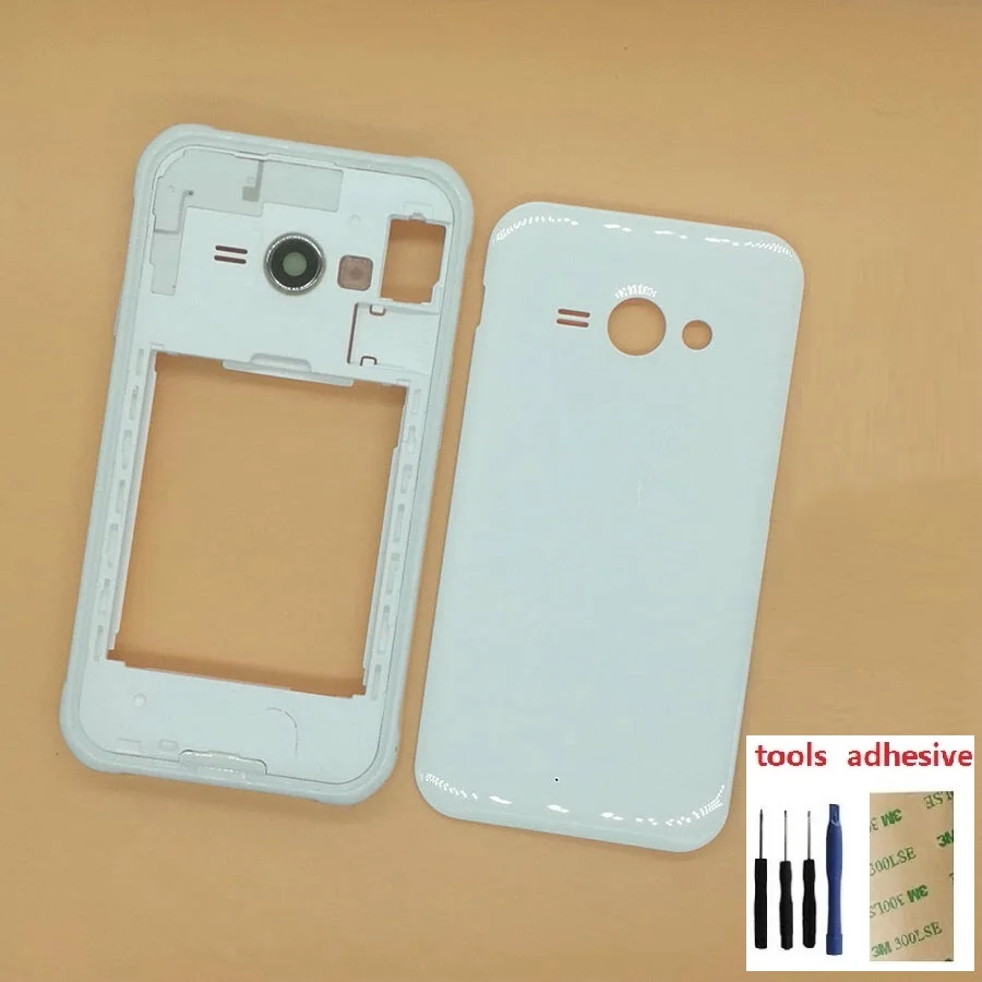 Для Samsung Galaxy J1 Ace SM J110 J110F J110H Корпус Передняя рамка корпуса Объектив камеры стекло +