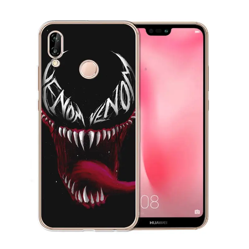 Крутой чехол для Huawei Nova plus 2 3 3i Y2 II Y6 Y3 2017 из мягкого силикона ТПУ etui телефона Venom