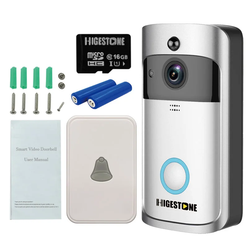 Higestone WiFi умный видео дверной звонок IP камера кольцо двусторонняя аудиосвязь