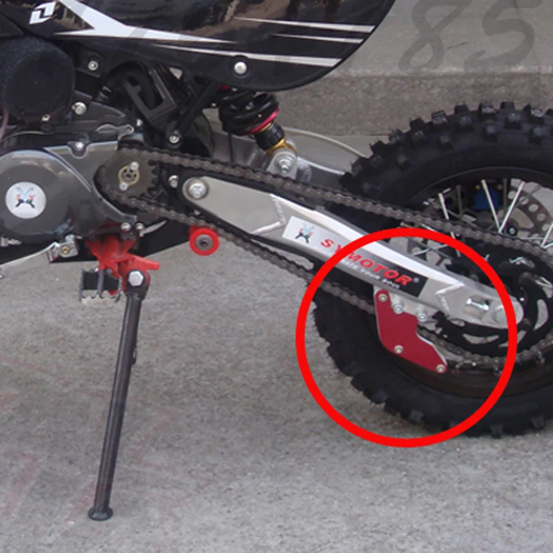 Сплав защитный проводник цепи протектор цепи ролика кроссовые мотоциклы XR CRF 50 70 110 125 140 150 160cc