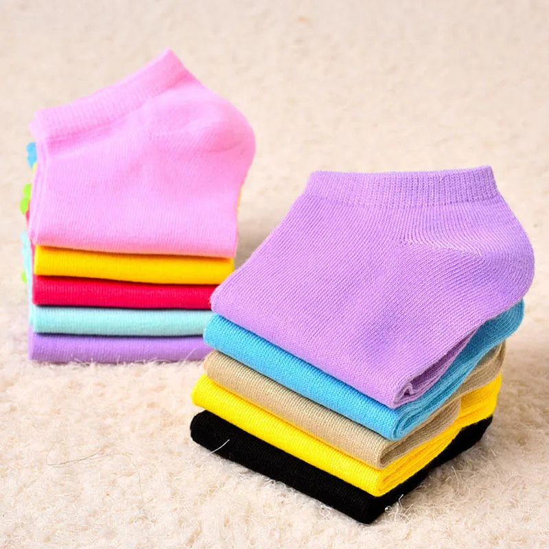 Носки женские короткие хлопчатобумажные ярких цветов 5 пар|socks candy|short cotton sockcotton
