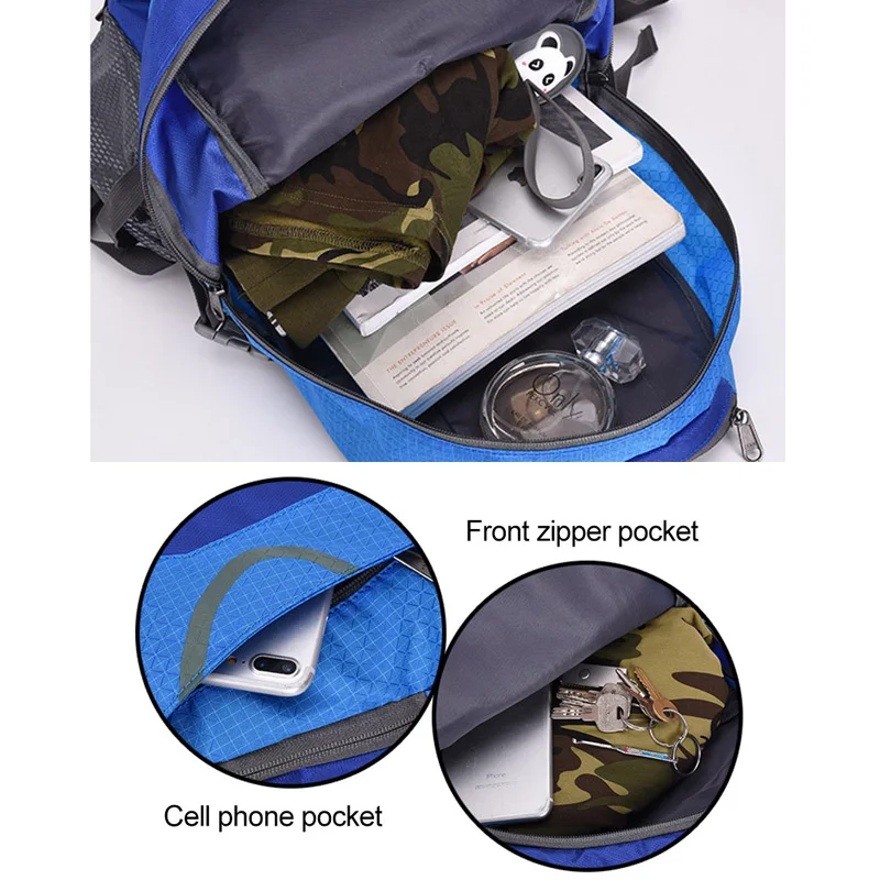 45 л мужской складной рюкзак для альпинизма спортивная сумка водонепроницаемый