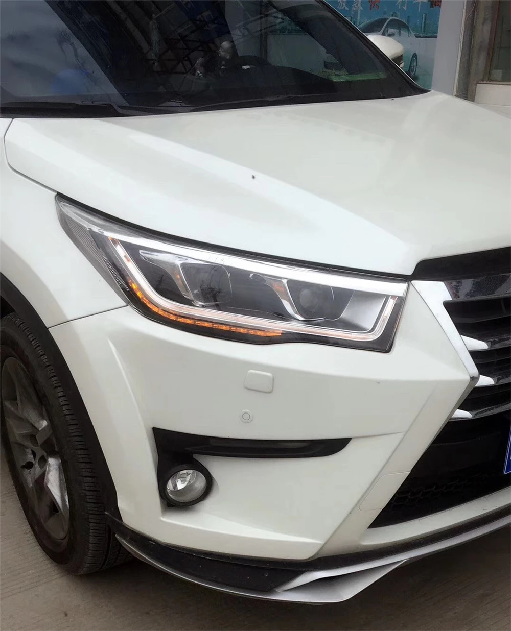 Автостайлинг для Toyota Highlander Kluger 2015-2017 фары светодиодный ДХО Биксеноновые линзы