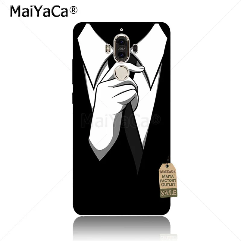 MaiYaCa темный костюм Mystery Man черный скраб аксессуары для телефона чехол Huawei mate9 mate10 P9