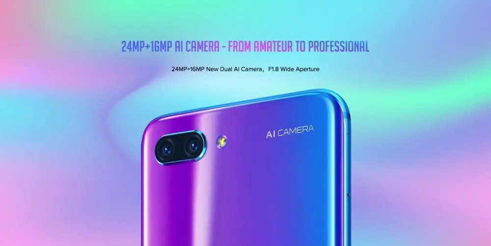 Оригинальная honor 10 глобальная версия смартфона NFC 5," экран 2280x1080 камера 3400 мАч процессор unicorn 970AI