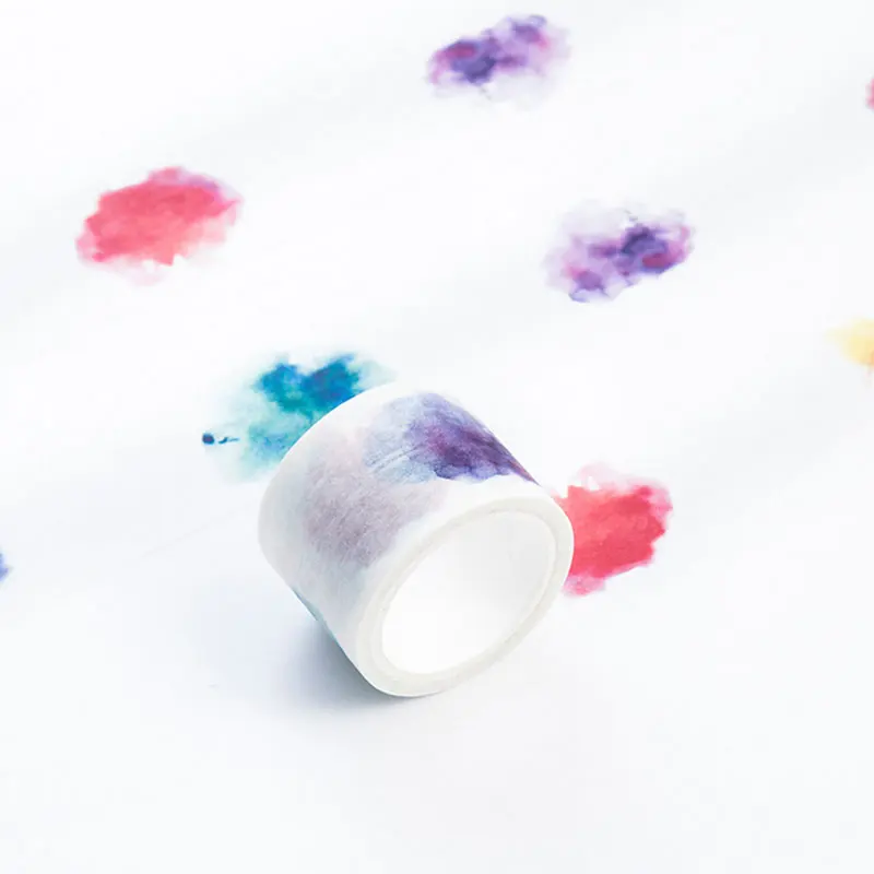 30 мм * 7 м Красивая Акварельная затенение васи лента фотоальбом декоративная