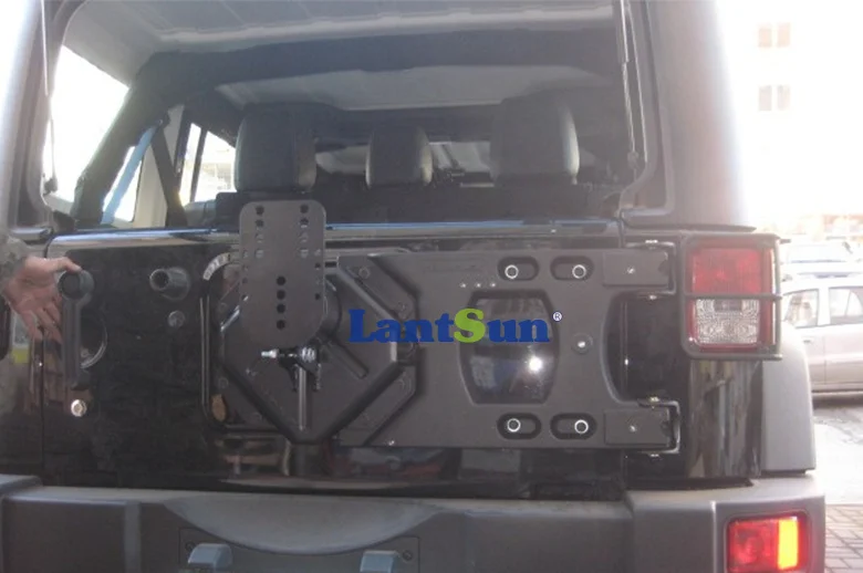 Перевозчик и регулируемая запасная шина монтажный комплект J152 для JK wrangler 2007- алюминиевый кронштейн