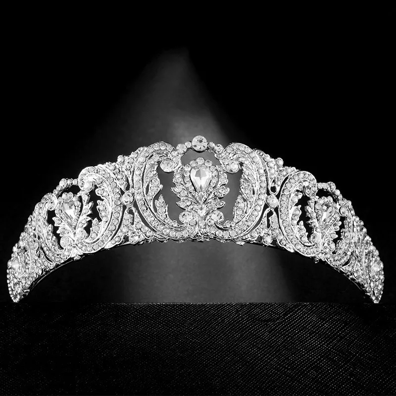 Новинка 2019 роскошный свадебный венец со стразами Tiara De Noiva серебряные свадебные
