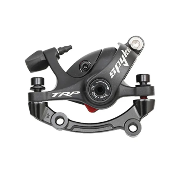 Front no rotor TRP Spyke сплав механический дисковый тормозной суппорт SPYKE передний/задний/пара w/or w/o 160 мм ротор с адаптером винты - Цвет: Front no rotor