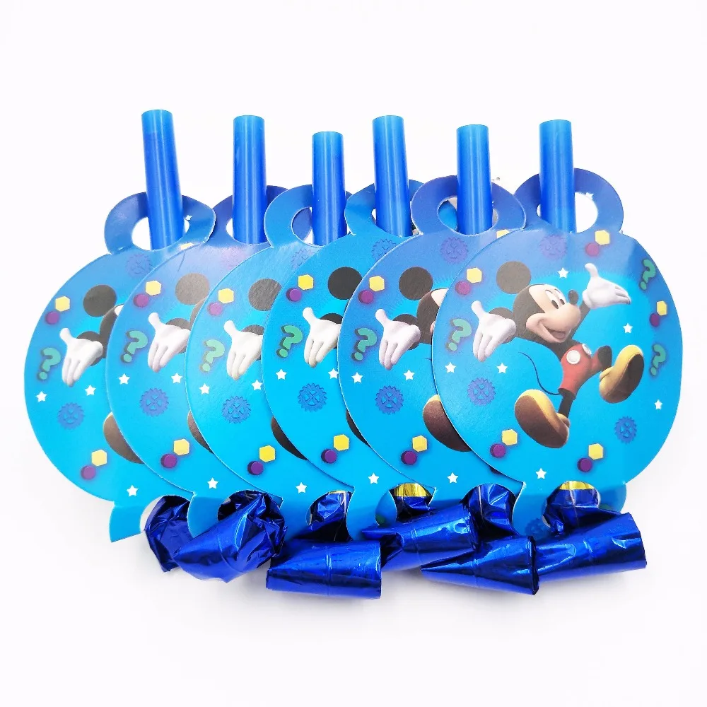 Микки Маус День рождения украшения поставки дети одноразовые партии посуда