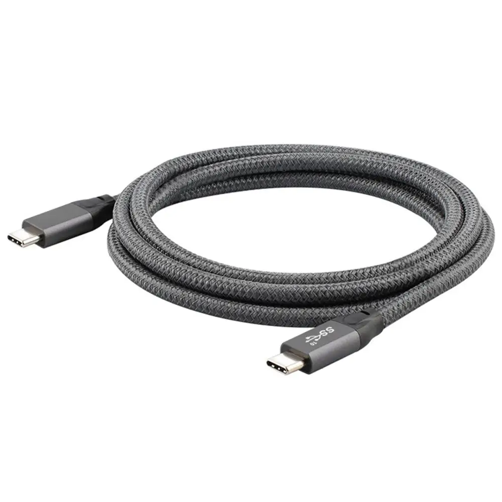 USB 3.1 Gen 2 Type C Male to Braided Cable Max 20 Gbps Data Transfer 5A Fast Charge 20V 100W Power Delivery with E-Marker | Компьютеры и