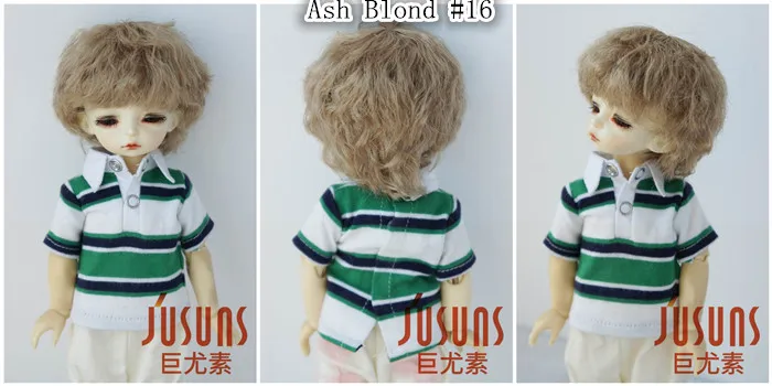 JD043 1/6 1/4 1/3 короткий курчавый BJD парики для YOSD MSD SD легкое кудрявое синтетическое волокно 6-7 дюймов 7-8 дюймов 8-9 дюймов аксессуары для кукол