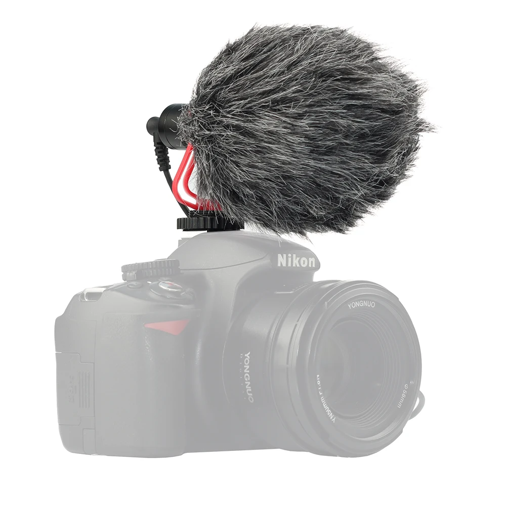 Профессиональный кардиоидный микрофон Запись микрофон камера видео для DSLR видеокамеры и смартфон поставляется с TRRS& TRS кабель