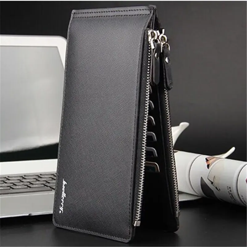 Мужские кожаные кошельки клатч с 16 картами на молнии мужские и 2019|wallet and purse|leather