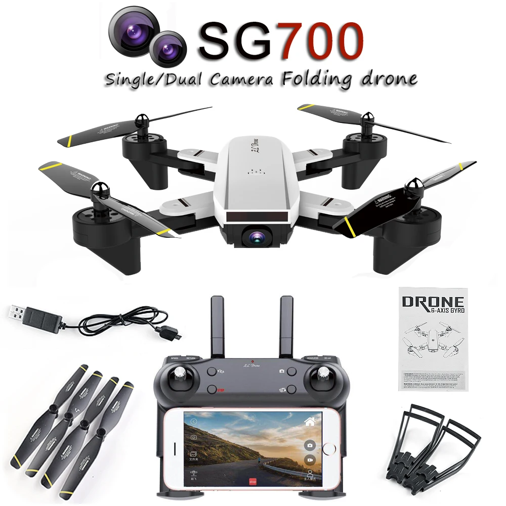 ZLL SG700 RC Дрон FPV Wifi 0.3MP/2MP HD камера селфи Квадрокоптер FPV профессиональные беспилотники долгий срок службы батареи игрушки для детей