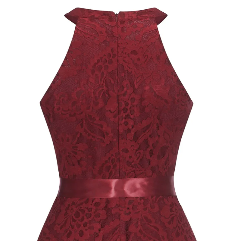 JLI может Винтаж с лямками на шее Длинные вечерние платья для женщин бантом без