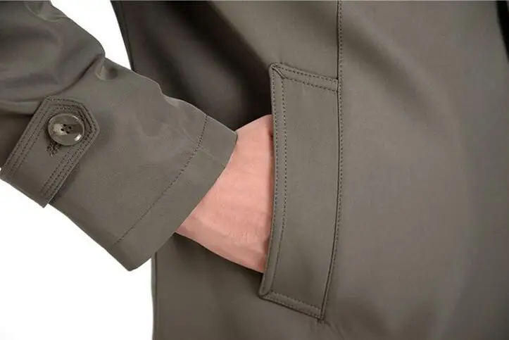 Мужской длинный тренчкот M-4XL новый модный со съемным пузырьком одежда на