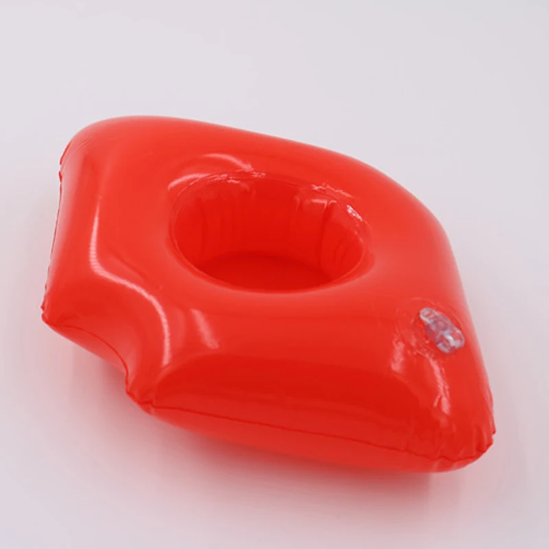 5 шт./лот надувной мини держатель для напитков с красными губами украшение