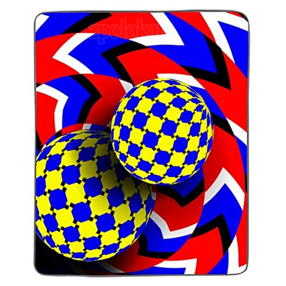 Оптическое 3d художественное делузионное пиксельное одеяло|Одеяла| |